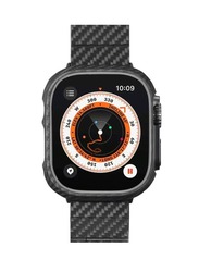 Pitaka Air Case protective and stylish aramid fiber case for Apple Watch 49mm - Black