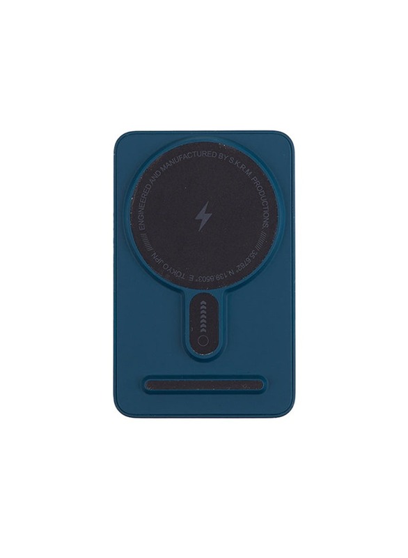 5000 mAh Spunk Magnetic Wireless Power Bank Ultra Fast Wireless Charging 15W USB-C PD Ultramarine