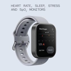 CMF by Nothing Watch Pro Smartwatch with 1.96 AMOLED display, Fitness Tracker, Built-in multi-system GPS, Bluetooth calling with AI noise reduction and up to 13 days of usage - Metallic Grey