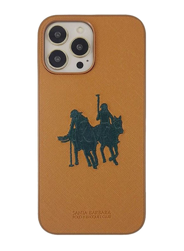 

N/a Santa Barbara Polo & Racquet Club Umbra Special Series Apple iPhone 13 Pro Max Embroidery Knitted Phone Case, Brown