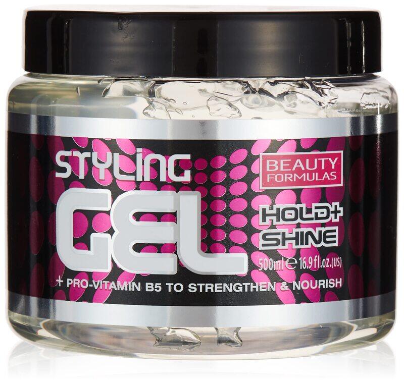 

Beauty Formulas Hold & Shine Hair Styling Gel, 500ml