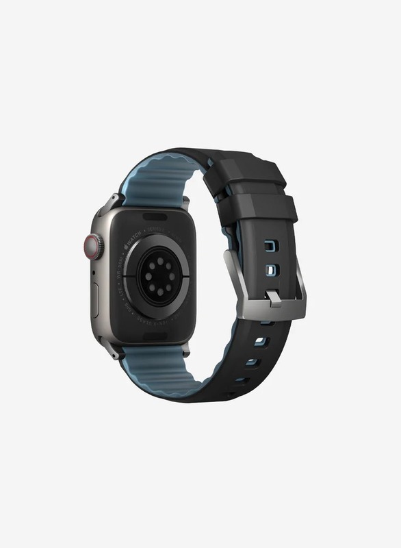 Uniq AiroSoft Silicone Made Slim Waterproof strap for Apple watch 49/45/44/42 mm - Black