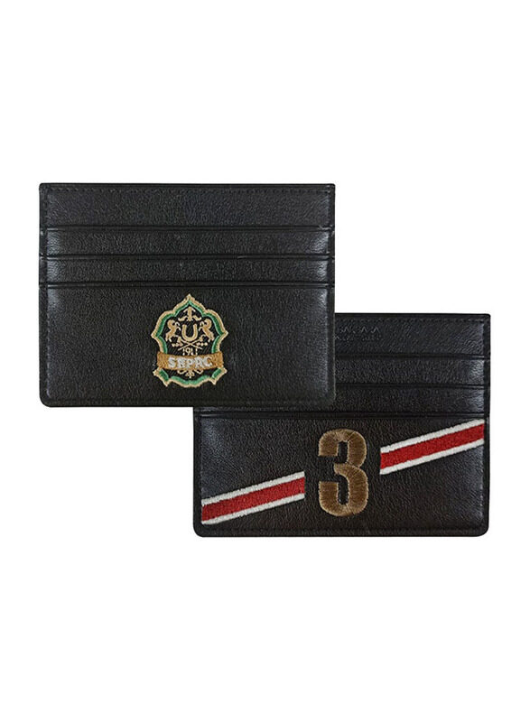 

Santa Barbara Polo & Racquet Club Third Series Multifunctional Card Holder Bi-Fold Wallet, Black