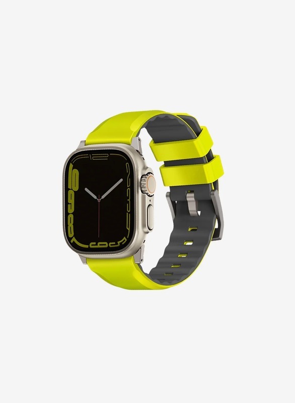 Linus Waterproof AiroSoft  SIlicone Strap For Apple Watch 49/45/44/42mm - Light Green