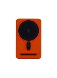 5000 mAh Spunk Magnetic Wireless Power Bank 15W USB-C PD Orange Red