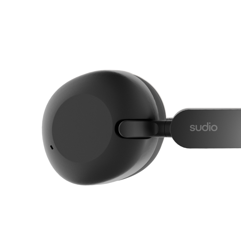 Sudio K2 Black , Over-Ear Headphones, Hybrid Active Noise Cancellation, with Integrated Microphone, Charging via USB-C, Up to 35 Hours Playtime, Touch Panel, Premium Crystal Sound