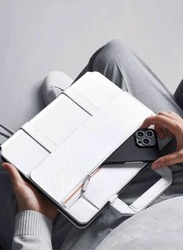 Pitaka FlipBook Case Compatible with iPad  12.9'' with Magic Keyboard - White