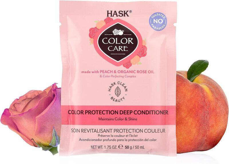 

Hask Color Care Rose & Peach Color Protection Deep Conditioner, 50g