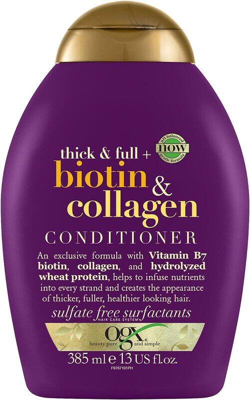 

Ogx Thick & Full + Biotin & Collagen Conditioner, 385ml