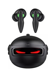 Recci Bluetooth Headset 3D.Helmet Gaming Headset: In-ear Type Ultra-long Battery. Life Standby Non-inductive Delay Esports Music H03 TWS - Black