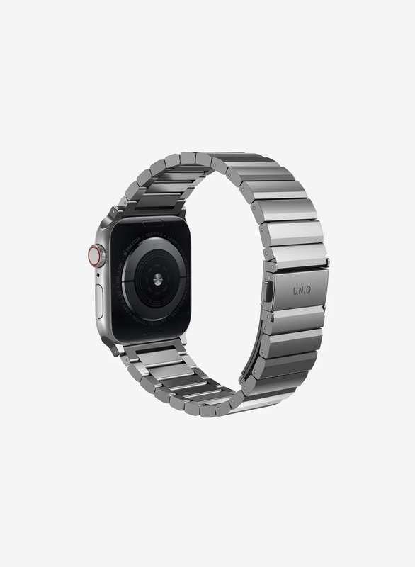 Uniq Strova Steel Link Band For Apple Watch 49/45/44/42mm - Silver
