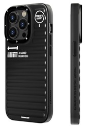 YoungKit Magnetic True Color for iPhone 14 Pro Max case cover Full Protection, Military Shockproof, Soft Bumper, Translucent Matte Hard Back Cover - Black