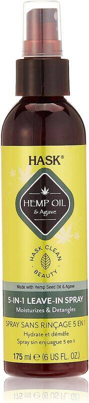 

Hask Hemp Oil & Agave 5-in-1 Leave In Spray for All Hair Types, 175ml