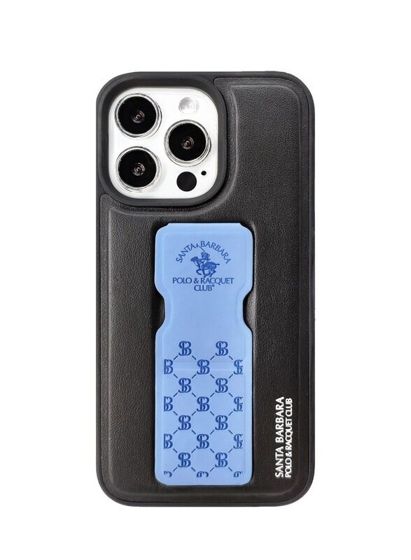 

Santa Barbara Polo & Racquet Club Parker Series Magnetic Bracket Phone Case for iPhone 14 Pro Max - Back Case with Ultra-thin Stand - Blue