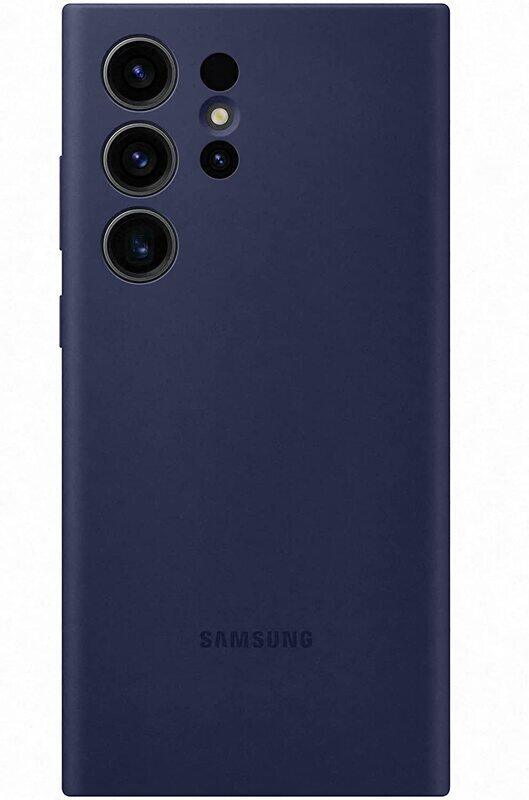 

SAMSUNG Galaxy S23 Ultra Silicone Phone Case, soft and sleek design case, Navy Blue