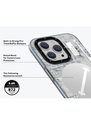 Magnetic Technology Circuit (MagFit) compatible with MagSafe case for iPhone 15 Pro Max cover Full Protection, Slim Thin Matte Anti-Scratch, Soft Bumper, Translucent Matte Hard Back Cover - Grey