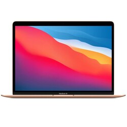 Apple MacBook Air (2020) Laptop, 13.3" Retina Display, Apple M1 Chip 8 Core CPU, 256GB SSD, 8GB RAM, Apple 7-Core GPU Integrated Graphics, EN/AR-KB, macOS, Gold