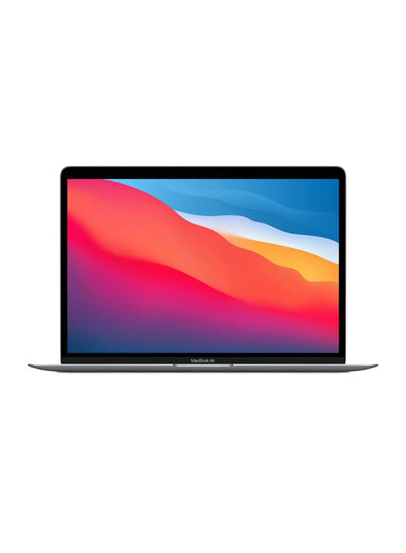 Apple MacBook Air Laptop, 13.3" Retina Display, Apple M1 Chip 8 Core GPU Processor, 256GB SSD, 8GB RAM, Apple 7-Core GPU Graphics, EN-AR KB, macOS, Grey