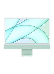 Apple iMac Desktop Computer, 24-inch 4.5K Retina Display, Apple M1 Chip 7 Core GPU, 8GB RAM, 256GB SSD, English Keyboard, Green