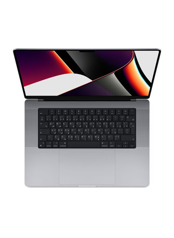 Apple MacBook Pro Laptop, 16" Retina XDR Display, Apple M1 Pro Chip Processor, 512GB SSD, 16GB RAM, Apple 16 Core GPU Graphics, Space Grey, EN KB with Backlit, macOS, Space Grey