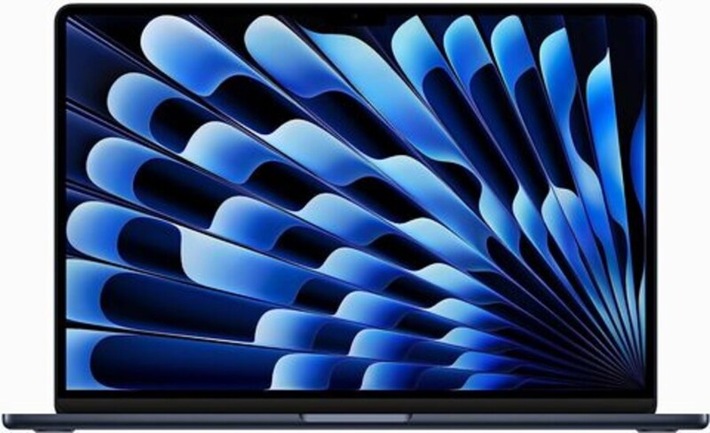 Apple MacBook Air (2023) Laptop, 15.3" Liquid Retina Display, Apple M2 Chip, 256GB SSD, 8GB RAM, Apple 10 Core GPU Integrated Graphics, EN KB, Touch Id, macOS, Midnight