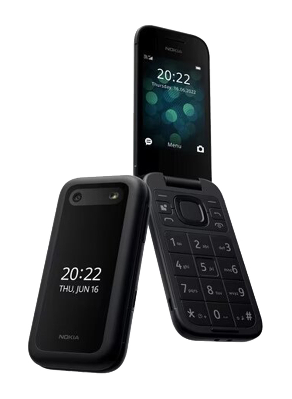 Nokia 2660 Flip 128MB Black, 48MB RAM, 4G LTE, Dual SIM Normal Phone