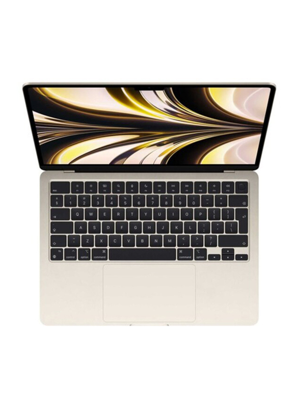 Apple MacBook Air Laptop, 13.6" Display, Apple M2 Chip, 512GB SSD, 8GB RAM, Apple Integrated Graphics, EN KB, macOS, Starlight