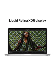 Apple MacBook Pro, 14.2'' Liquid Retina XDR Display, M2 Pro Chip Upto 12-Core CPU, 512GB SSD, Apple Integrated Graphics, EN KB, macOS, Silver