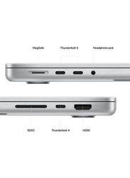 Apple MacBook Pro, 14.2'' Liquid Retina XDR Display, M2 Pro Chip Upto 12-Core CPU, 1TB SSD, Apple Integrated Graphics, EN KB, macOS, Silver