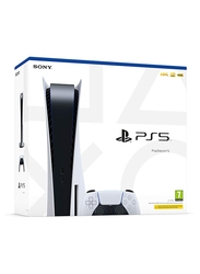 Sony PlayStation 5 Disc Edition Console, 825GB, With 1 Controller, White (Chinese Version)