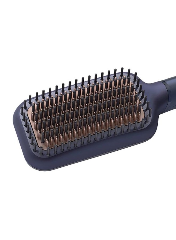 Philips 5000 ThermoProtect Large Heated Straightening Brush, Blue