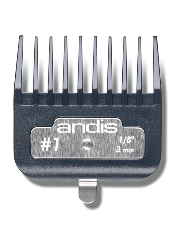 Andis Master Premium Metal Clip Comb, ML CL-33665, Black