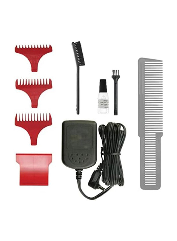 Wahl Cordless Hair Clipper Kit, Silver/Red