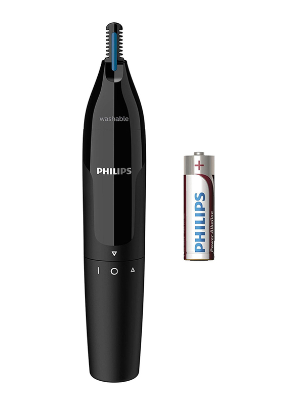 Philips Washable Nose & Ear Trimmer, NT1650/16, Black