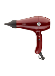 Gamma+ 3500 Ionic Hair Dryer with Powerful AC Motor, Tourmaline Technology, Red