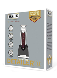 Wahl Cordless Hair Clipper Kit, Silver/Red