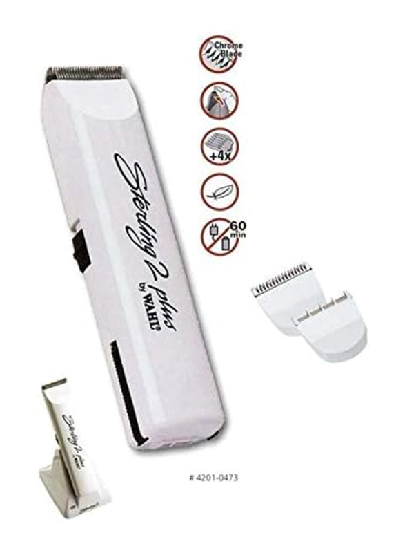 Wahl Sterling 2 Plus Professional Trimmer, 4201-0473, White