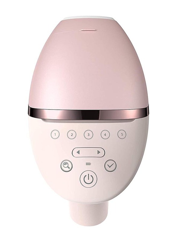 Philips Lumea IPL Cordless Epilator with 4 Attachments for Face, Body, Underarm & Bikini, BRI957/60, Light Pink