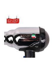 Enzo 8000W Professional Hair Dryer, Silver/Black