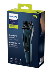 Philips Series 3000 Hair Clipper, HC3505/15, Dark Green/Black