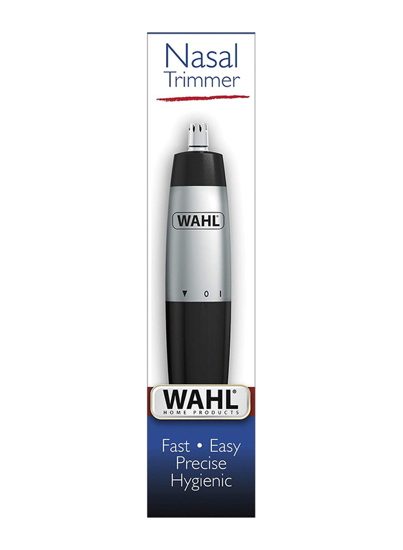 Wahl Cordless Detachable Nasal Trimmer, Black/Silver