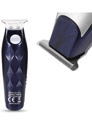 Kemei KM-5021 3-in-1 Rechargeable Trimmer & Clipper, Blue/Silver