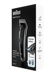 Braun Hair Clipper with Ultimate Hair Cutting & 17 Length Settings, Hc5050, Black