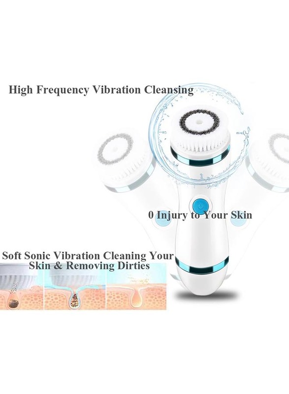 Sonew 4 in 1 Electric Face Cleansing Brush, Blue