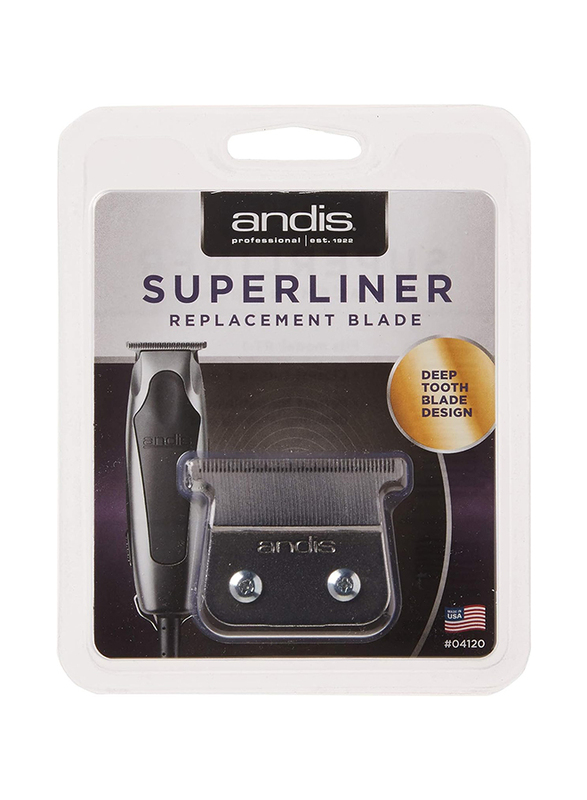 Andis Superliner Replacement Carbon Steel Trimmer T-Blade, 04120, Grey
