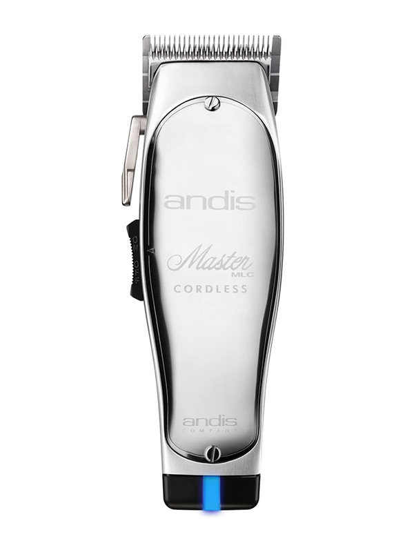 Andis Cord/Cordless Master Hair & Beard Trimmer T-blade Zero Gapped with Lithium-Ion Battery for Men Beard, Moustache, Ear & Body Grooming, Silver