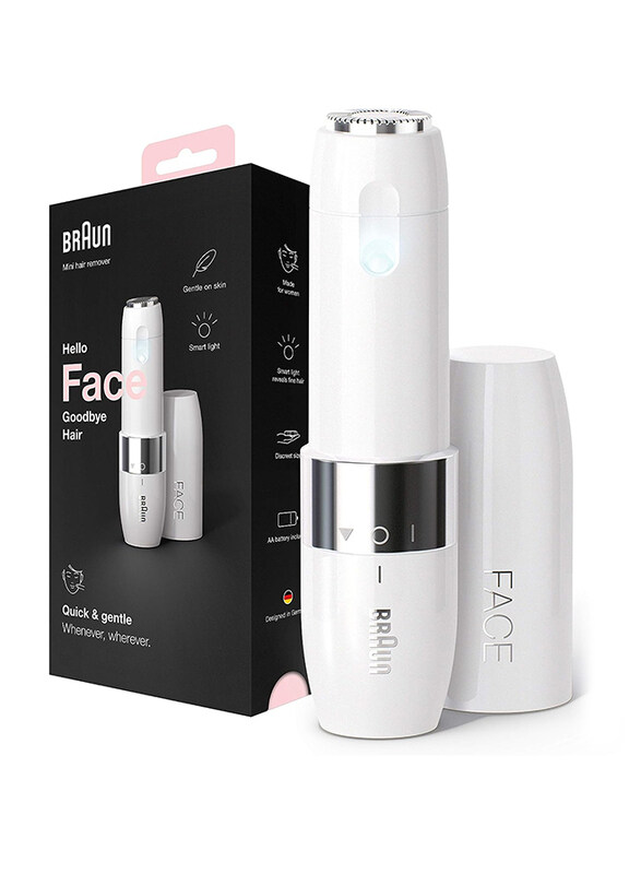 

Braun Face Mini Hair Remover with Smart Light, FS1000, White