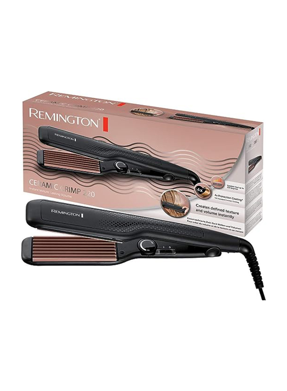 Remington Ceramic Crimp Hair Straighteners, S 3580, Black