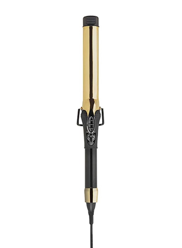 Gamma+ Gold Edition 025mm Professional Curling Iron Clip, Black/Gold