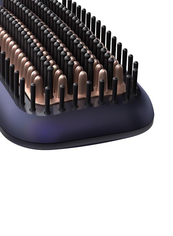 Philips 5000 ThermoProtect Large Heated Straightening Brush, Blue